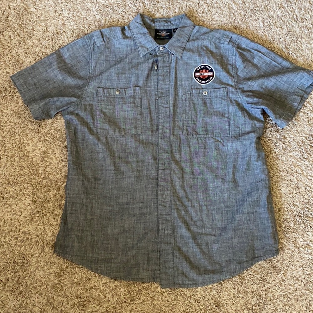 Men’s short sleeve Harley Davidson button-down